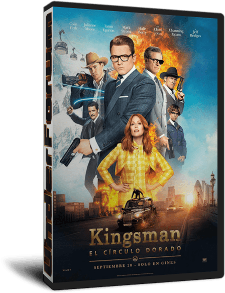 Carátula Box - Kingsman El Círculo Dorado Dvd (620x620), Png Download