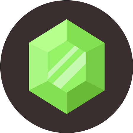 Emerald Gemstone Icon Final Image - Gemstone (586x586), Png Download