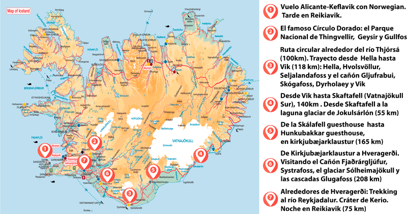 Recorrido Y Escalas En Una Semana Por El Sur De Islandia - Iceland (800x421), Png Download