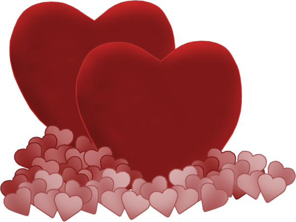 Little Hearts - Happy Valentines Day Con Movimiento (600x451), Png Download