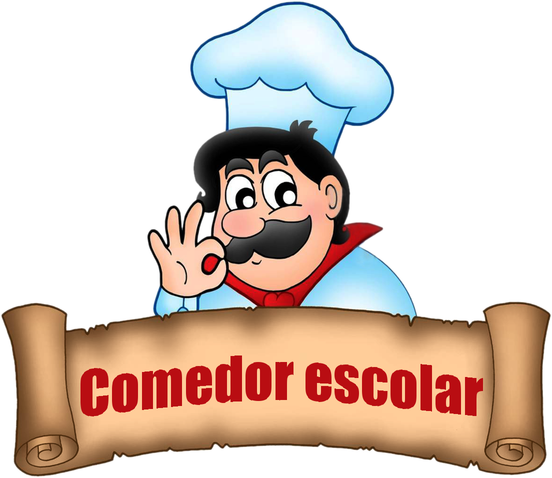 Menú Comedor - Cartoon Chef (1104x956), Png Download
