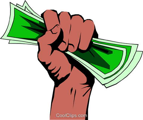 Fist Full Of Dollars - Clipart Fist Full Of Dollars (480x404), Png Download