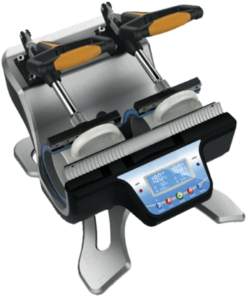 Double Station Mug Press Machine - Plancha Doble Sublimacion Tazas (500x458), Png Download