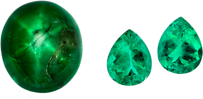 86 Carat Marcial De Gomar Star And The - Đá Ngọc Lục Bảo (700x337), Png Download