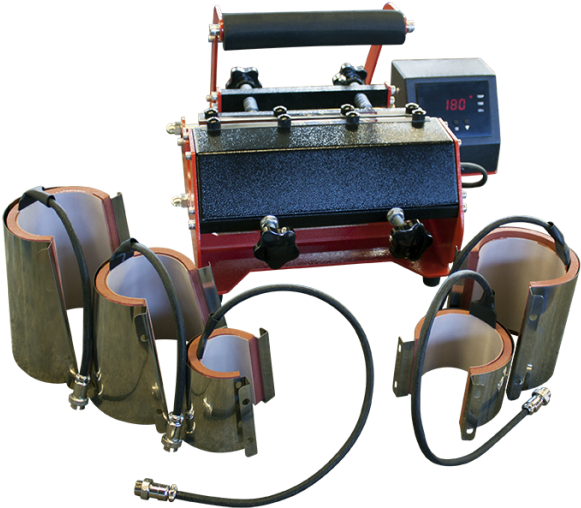 6 In 1 Mug Heat Press (600x519), Png Download