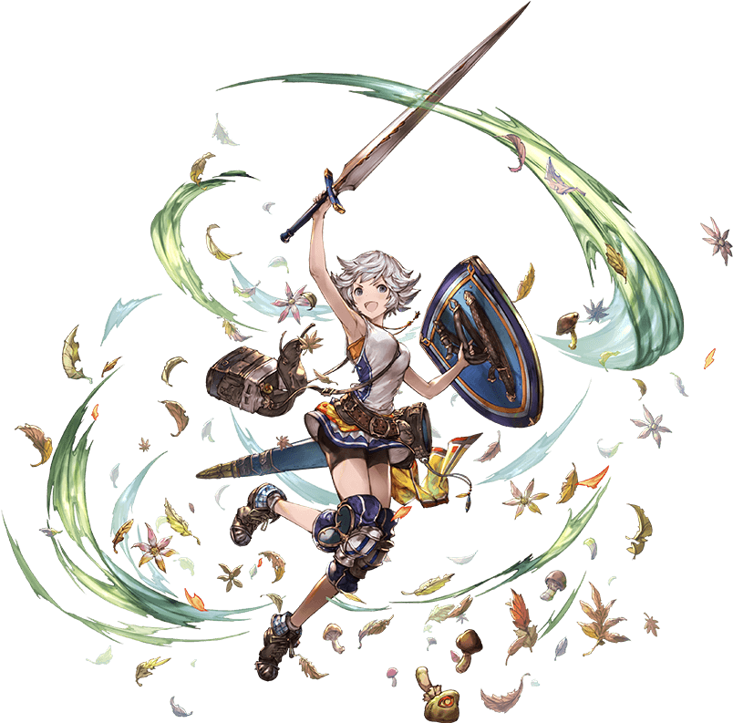Belt Dress Farrah Full Body Granblue Fantasy Grey Eyes - 法拉 Gbf (960x800), Png Download