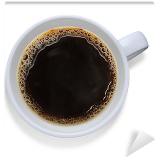 Top View Of A Cup Of Coffee, Isolate On White Wall - Tazza Vista Dall Alto (400x400), Png Download