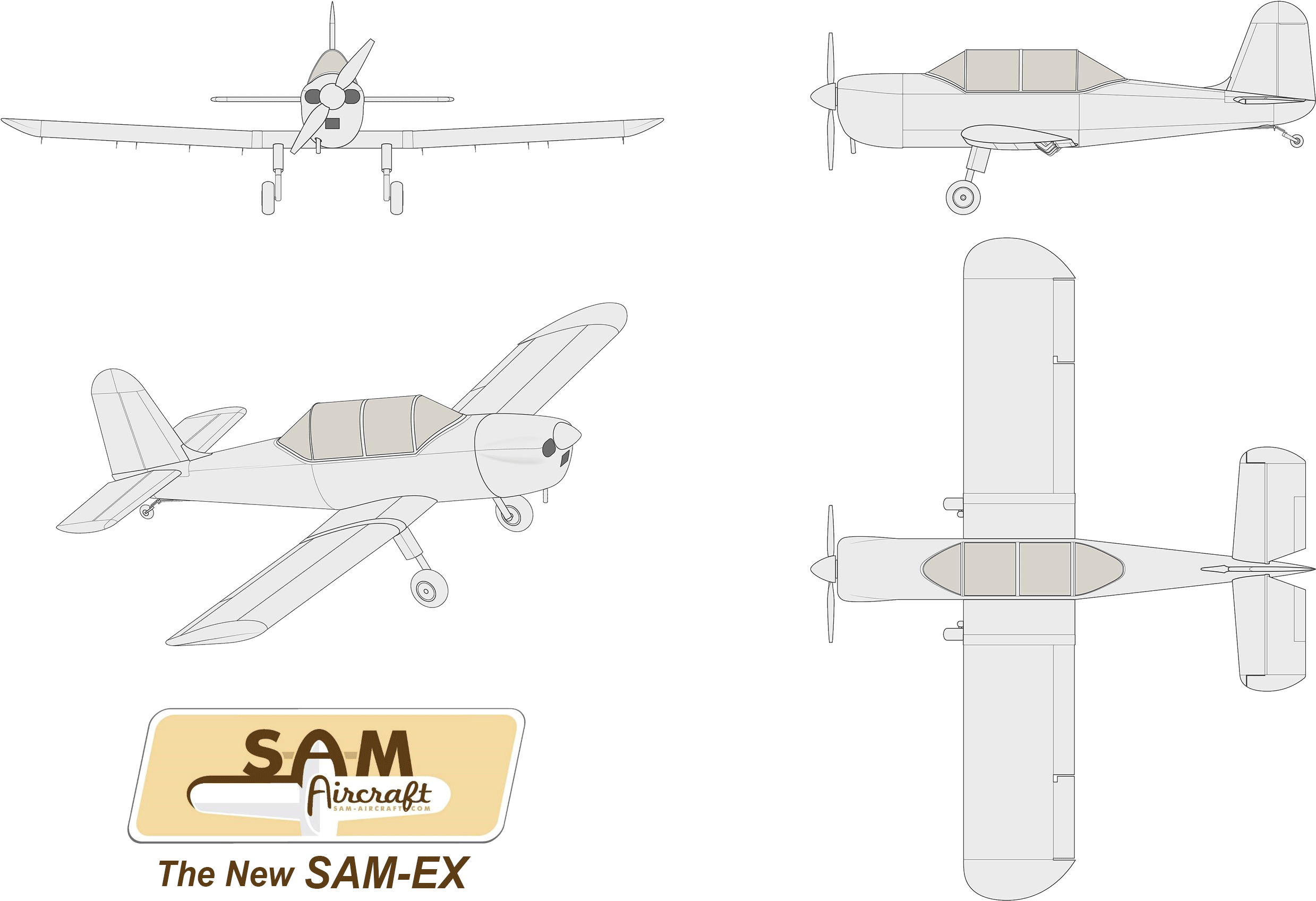 Above Performance Figures Are With The Lycoming O 360 - Low Wing Utility Aircraft (2511x1734), Png Download