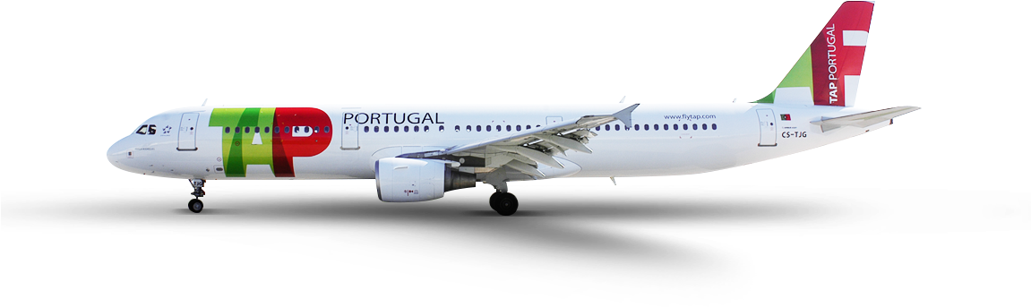 Airbus A321-200 - Aviões Da Tap (1150x400), Png Download