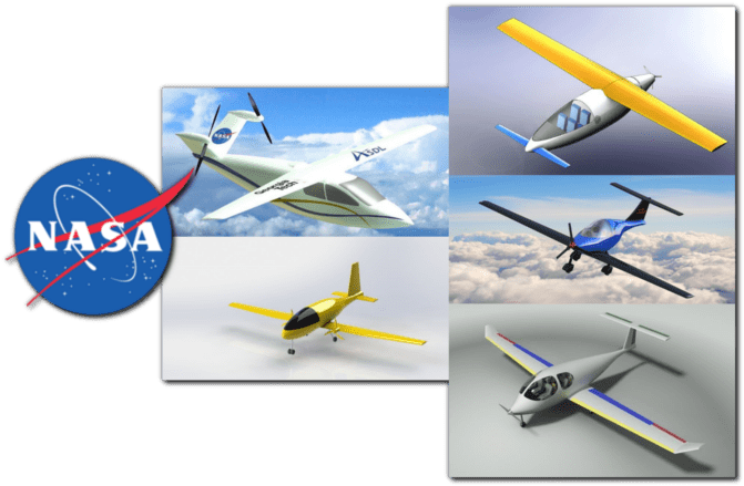 Five Fantastic Futuristic Airplane Designs From Nasa's - Nasa Logo Space Tote Bag (750x438), Png Download