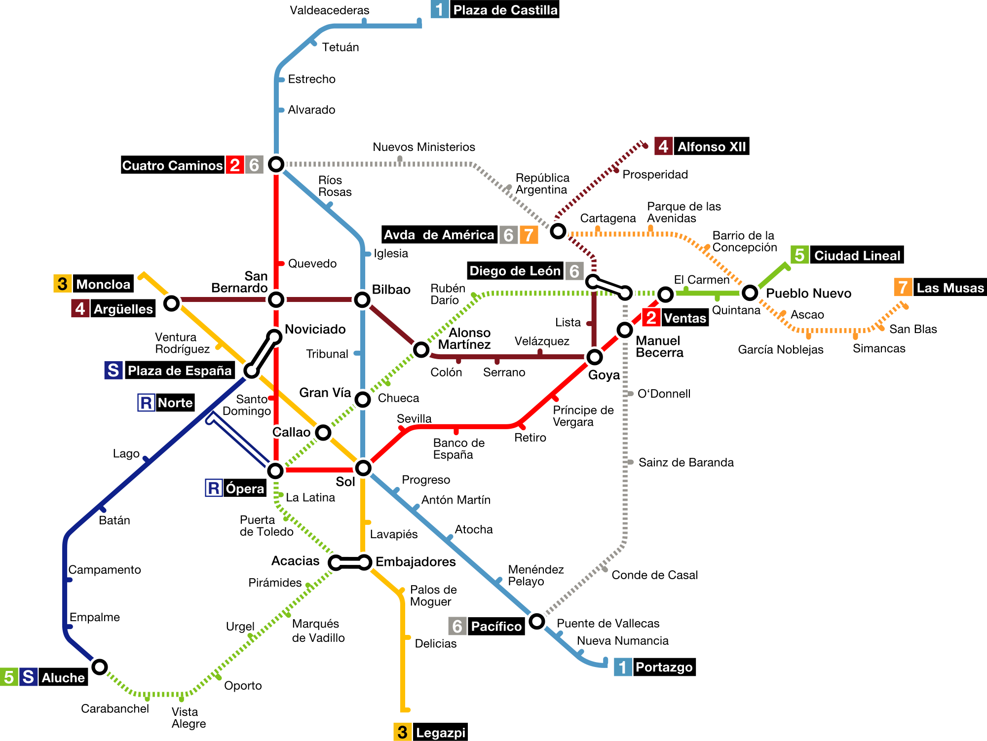 Open - Madrid Metro (2000x1502), Png Download