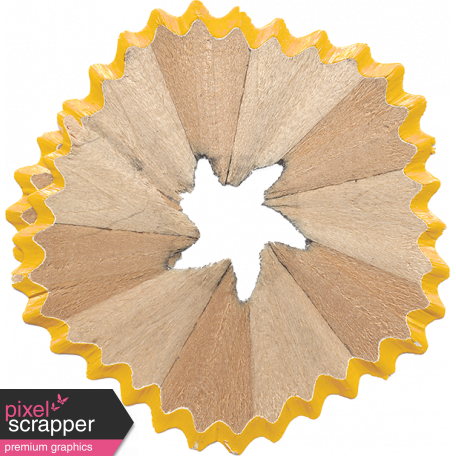 Heading Back 2 School Pencil Shaving Flower - Pencil Shavings (456x456), Png Download