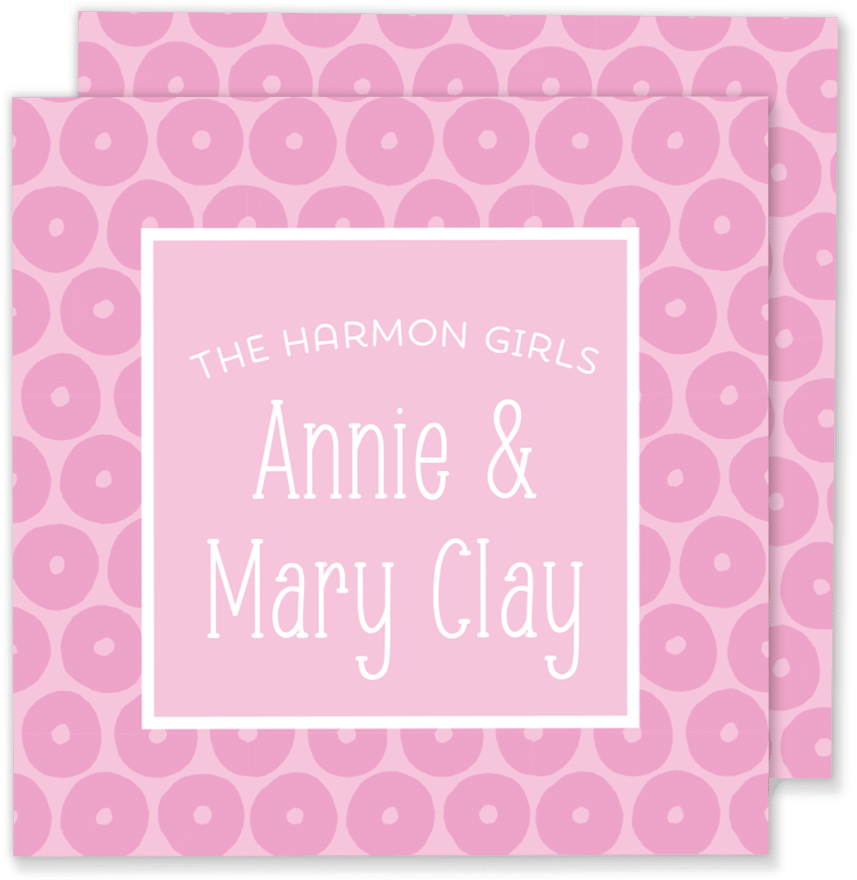 Download Dotted Family Calling Card Greeting Card Full Size PNG