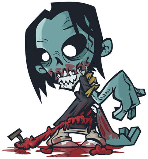 Zombie Daisuki Http - Character Illustrator Tutorial (483x519), Png Download