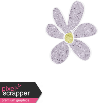 Lavendar Cardstock Flower - Digital Scrapbooking (456x456), Png Download