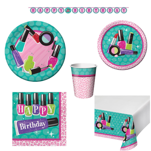 Celebrate Your Girl's Glamorous Big Day With Our Spa - Sparkle Spa Party Lunch Napkins (498x498), Png Download