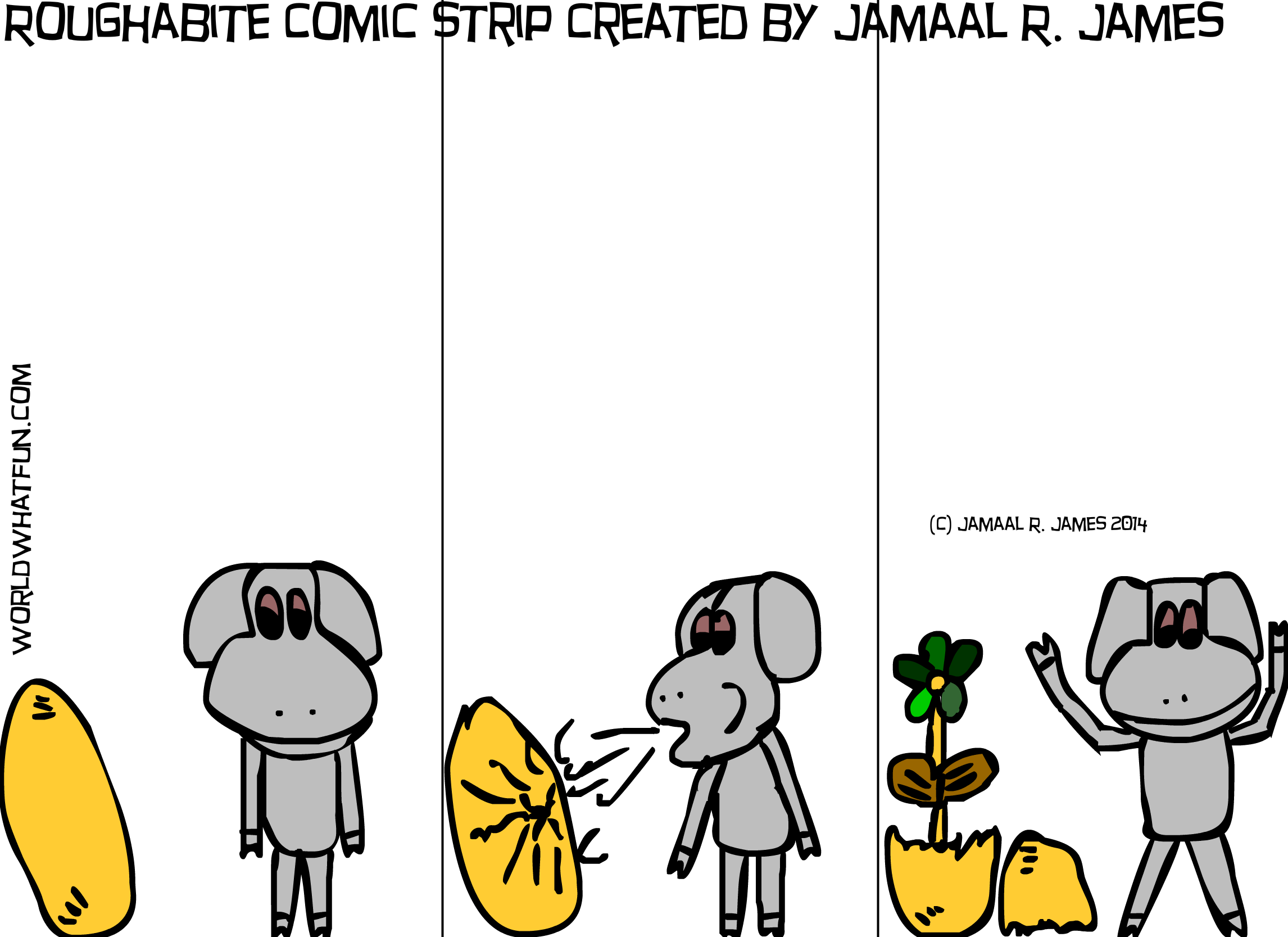 Roughabite Comics By Jamaal R James For Children's - Cartoon (2292x1667), Png Download