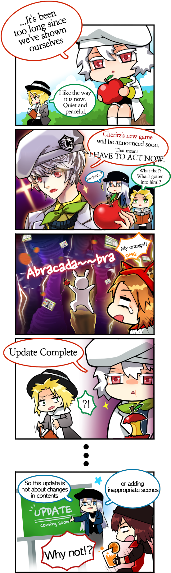 Dandelion Comic Strip “update” - Comics (589x1920), Png Download