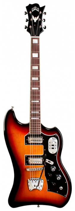 Guild S-200 T-bird Antique Burst Electric Guitar (700x700), Png Download