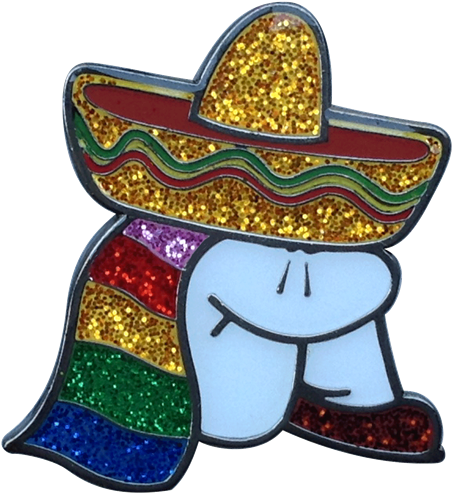 Mexican Sombrero Man Siesta Ball Marker - Readygolf - Mexican Sombrero Man Siesta Ball Marker (500x500), Png Download