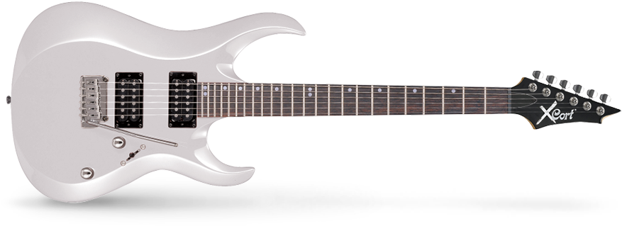 Guitarra Eléctrica Cort X-2wh - Cort X-2 Bk Guitar (980x400), Png Download
