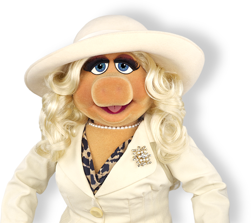 Ms-piggy - Miss Piggy Muppets Png (514x456), Png Download
