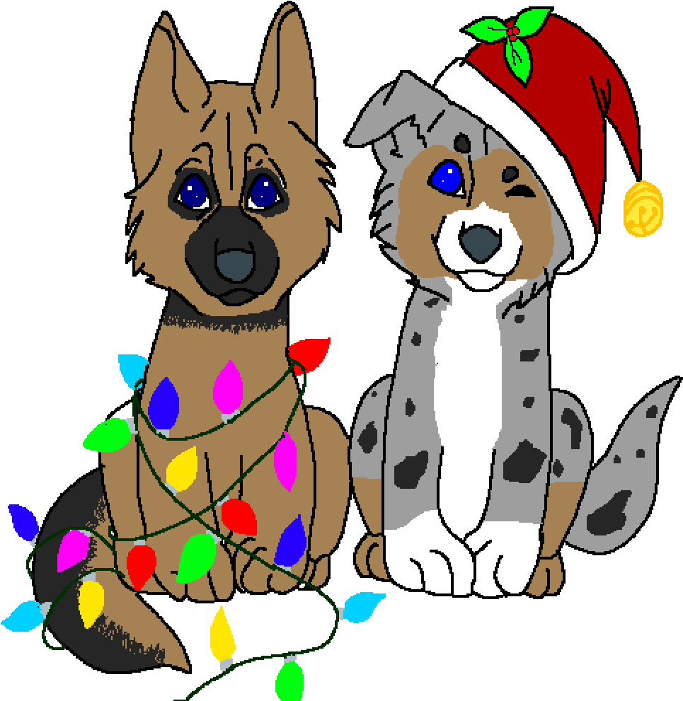 German Shepherd And Australian Shepherd - German Shepherd (1000x1000), Png Download