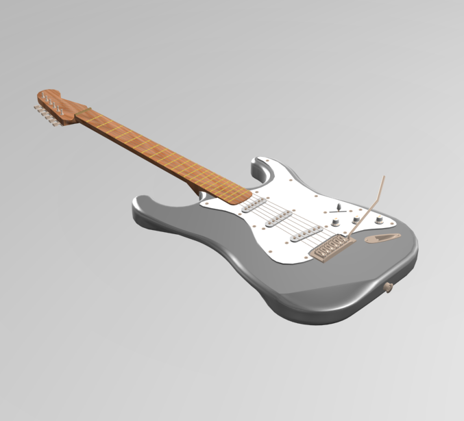 Guitarra Eléctrica - Electric Guitar (677x615), Png Download