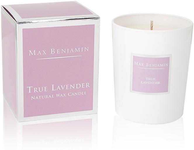 Max Benjamin True Lavender Candle - Candle (700x700), Png Download