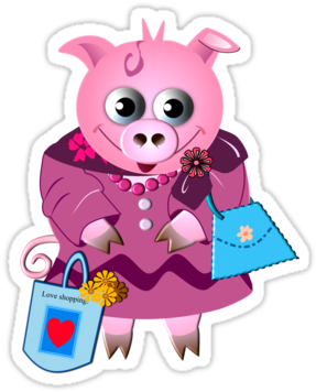 Thea Walstra - Miss Piggy (375x360), Png Download