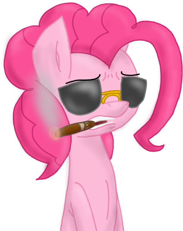 Efrejok, Cigar, Pinkie Pie, Safe, Smoking, Solo - My Little Pony Smoking Png (629x792), Png Download