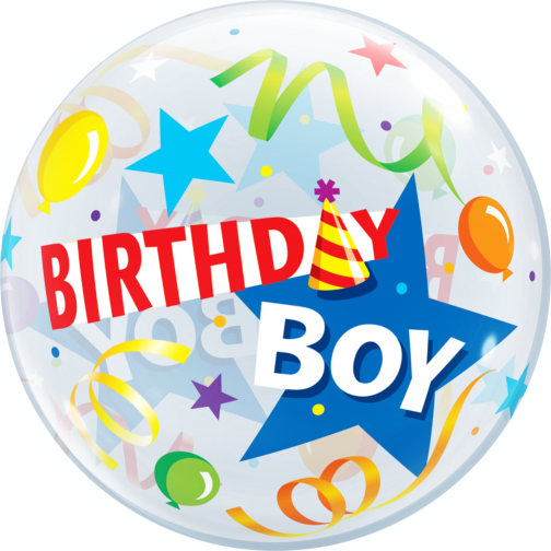 Birthday Boy Bubble Balloon 1pc - Happy Birthday Boy Balloons (504x504), Png Download