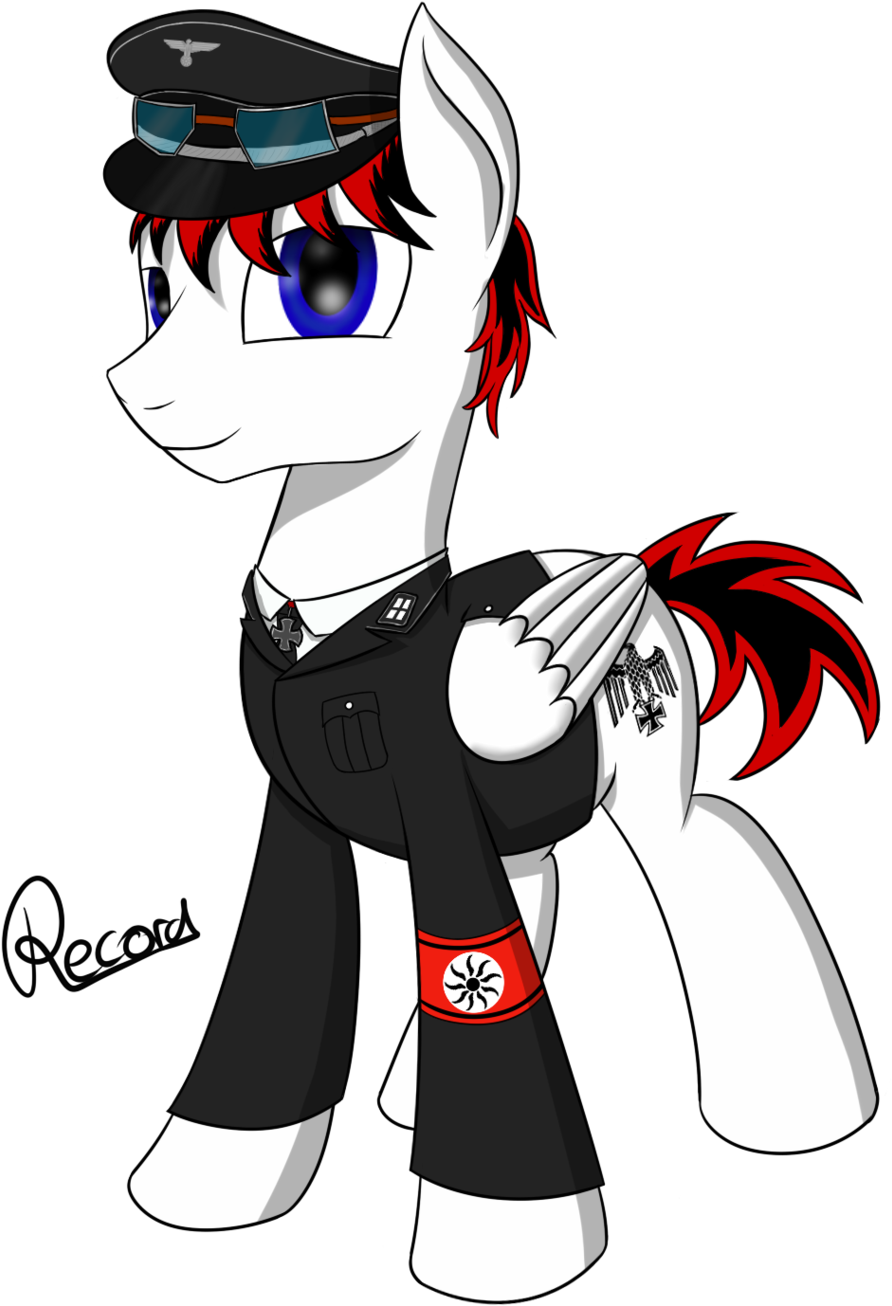 Recordmelodie, Clothes, Commission, Glasses, Military, - Cartoon (1024x1439), Png Download