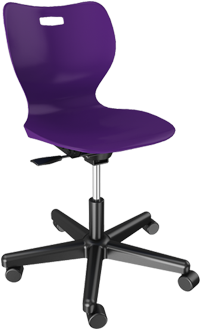 Alphabet Task Chair - Silla De Escritorio Gris (350x350), Png Download