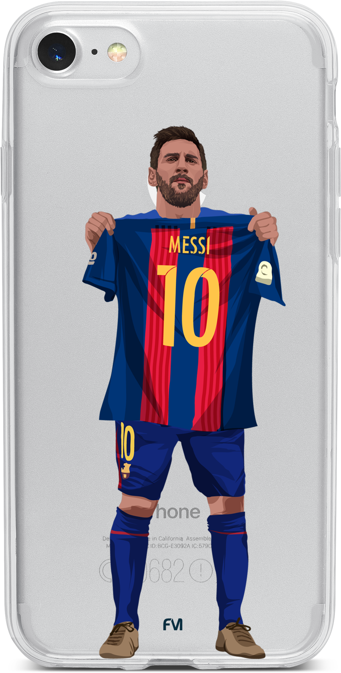 34 V=1534175854 - Pre-framed Cristiano Ronaldo Real Madrid & Lionel (1344x2430), Png Download