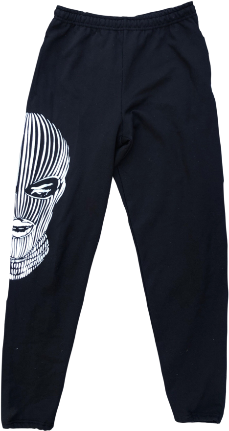 Ski Mask Sweatpants In Black - Trousers (768x1024), Png Download