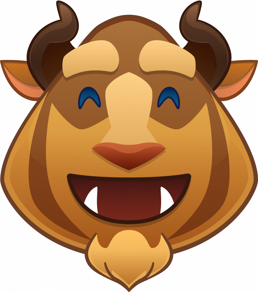 Disney Emoji Beauty And The Beast (903x1024), Png Download