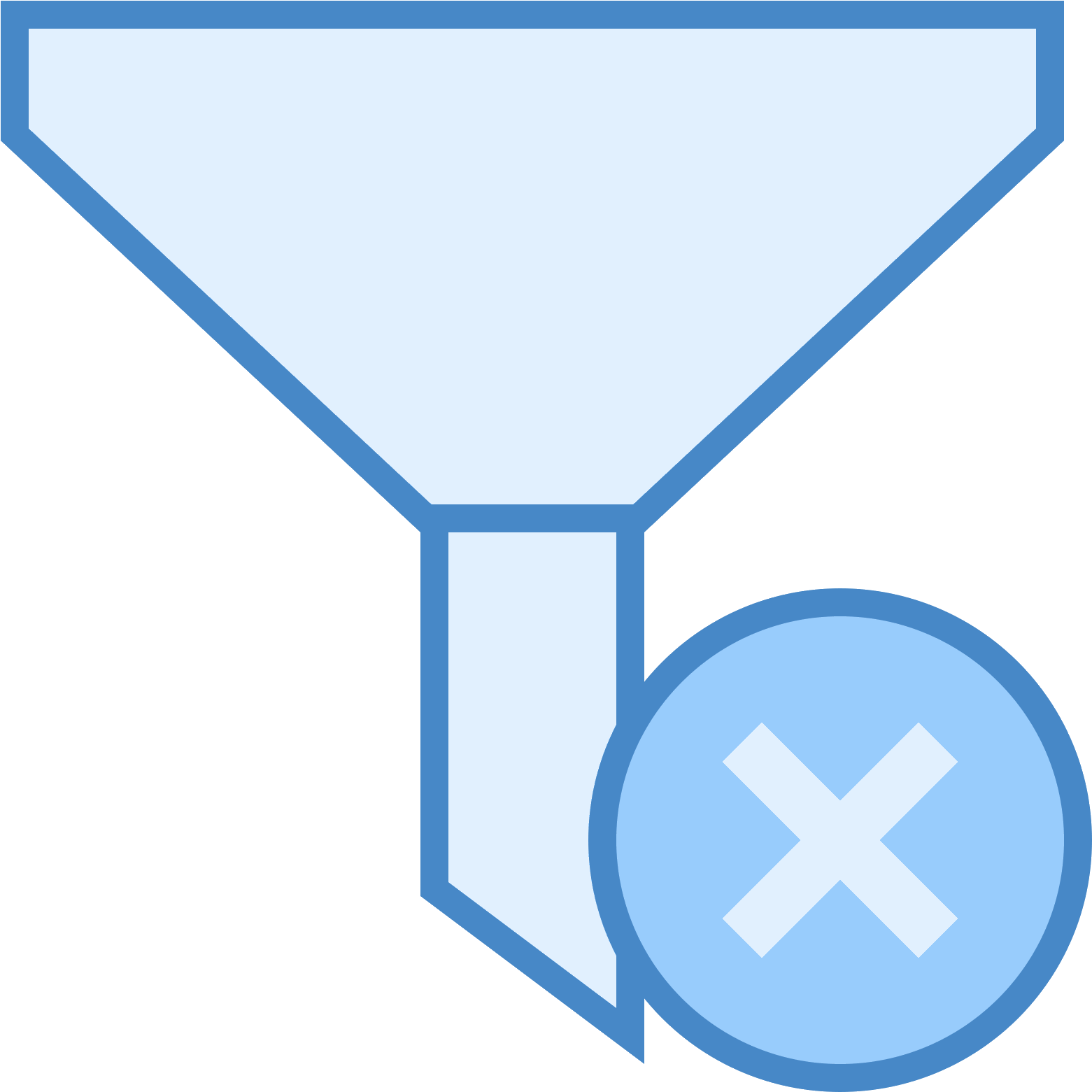The Icon Is Shaped Like An Upside Down Triangle Missing - Filtro De Excel Icono (1600x1600), Png Download