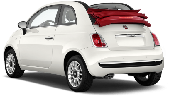 Fiat Back View Png Image - Fiat 500 Lounge 2013 (600x398), Png Download