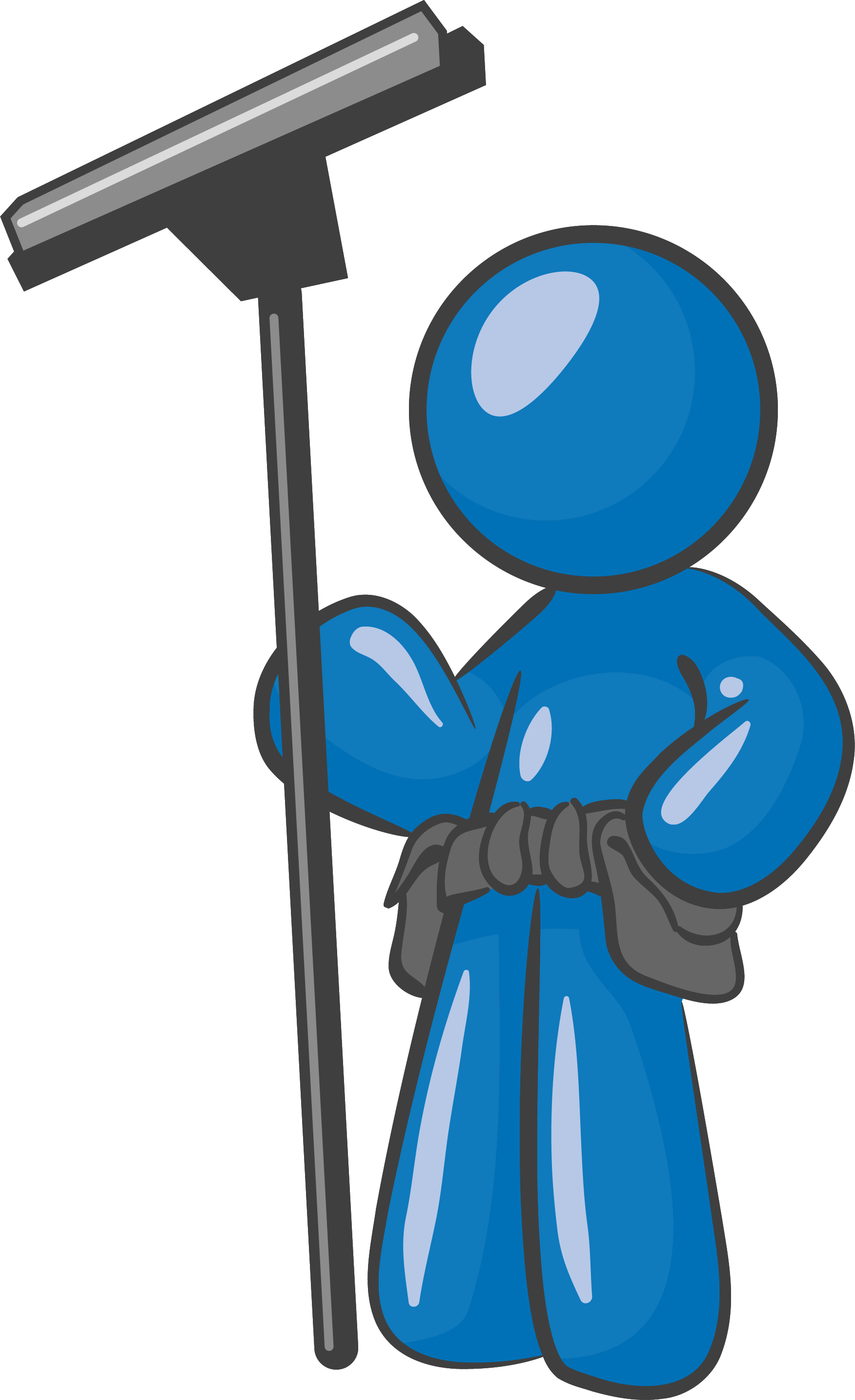 Window Cleaning Cliparts - Clip Art Window Cleaner (1752x2869), Png Download