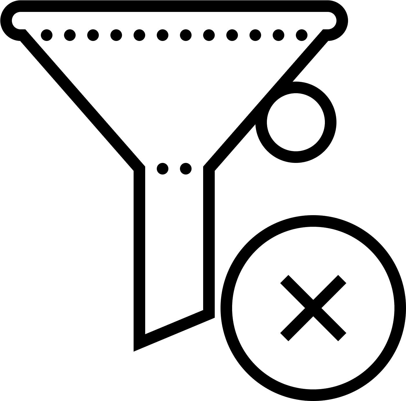 The Icon Is Shaped Like An Upside Down Triangle Missing - Filter (1600x1600), Png Download