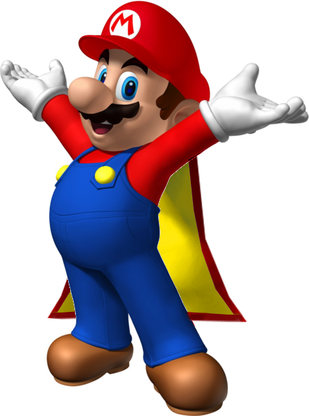 Mario Clipart Mini - Mario Bros Png (445x599), Png Download