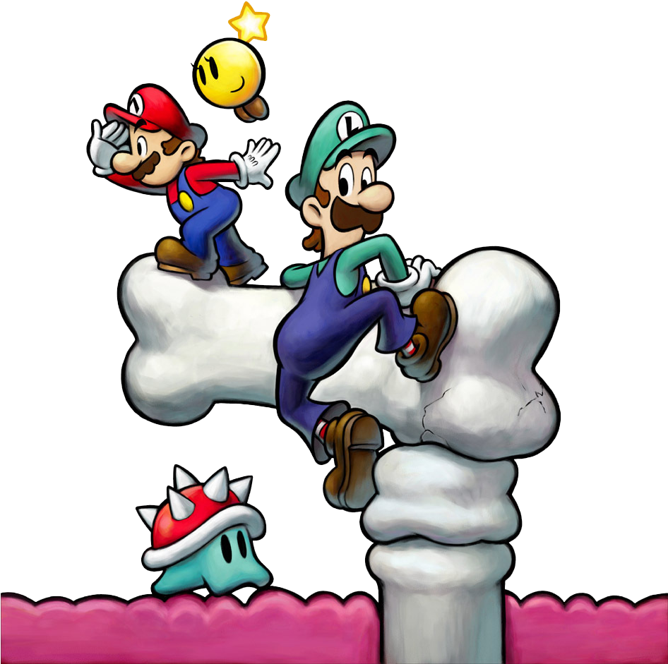 Mario Et Luigi Voyage Au Centre De Bowser - Mario And Luigi Bowser's Inside Story Artwork (945x1024), Png Download