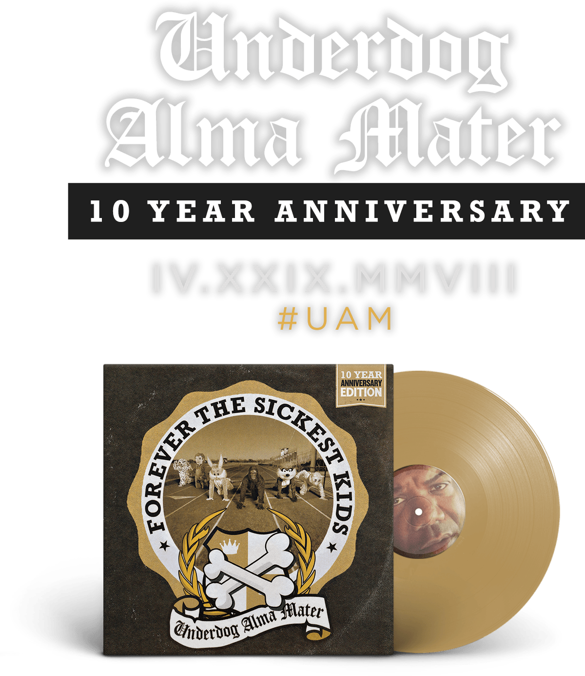For The 10 Year Anniversary, Ftsk Is Releasing A Limited - Underdog Alma Mater - Cd (1200x1386), Png Download