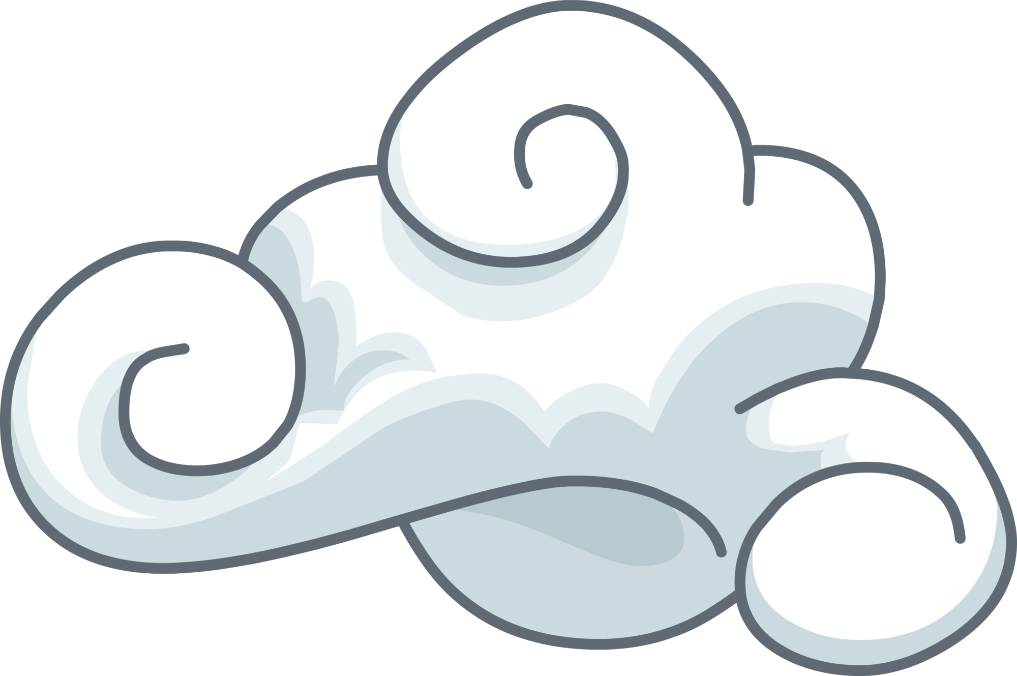 Wispy Clouds Sprite 002 - Portable Network Graphics (2000x1329), Png Download