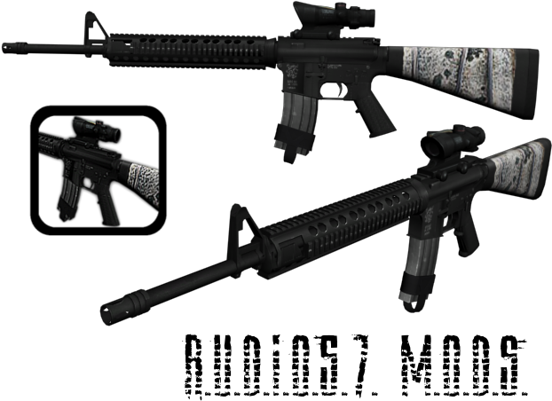 The Stock Thingy Was Manually Added, Acog Has Glass - Sgt Grit Ar-15 Grill Lighter (640x480), Png Download