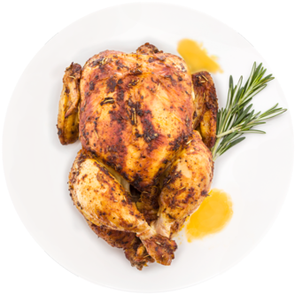 Italian Roasted Chicken - Turkey Meat (480x360), Png Download