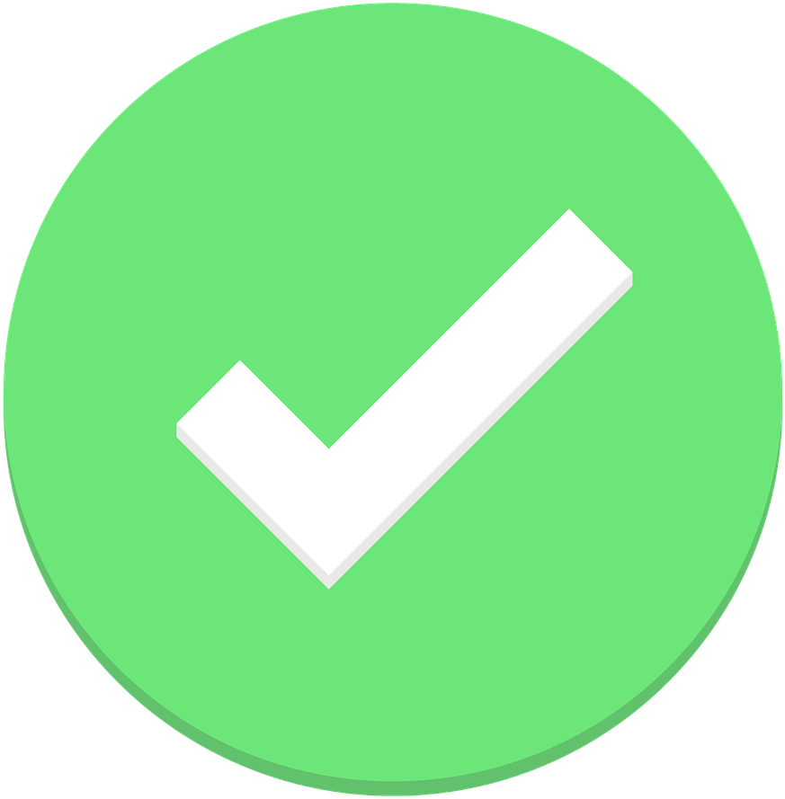Ok-checkmark (1000x1000), Png Download