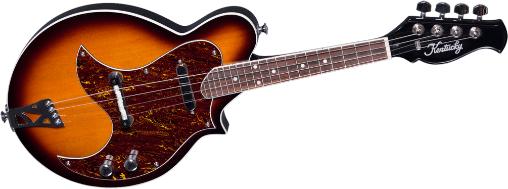 The Kentucky Km-300e Has A Basswood Body With A Set - Kentucky Mandolins Km-300e Saga Kentucky Electric Mandolin (1024x645), Png Download