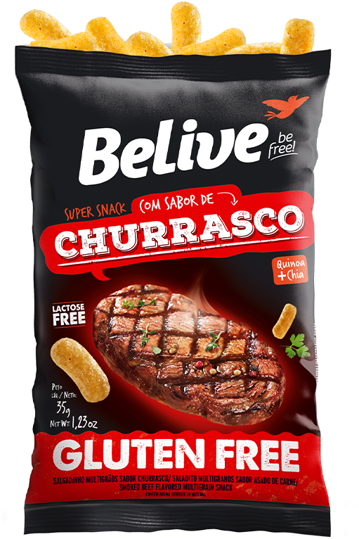 Snack Sabor Churrasco Compre Online - Snacks Belive (800x800), Png Download